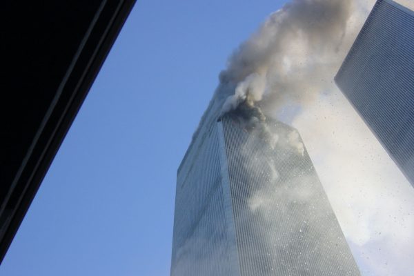 John Chatterton's view of 911 tower 1 after hit From the trailer